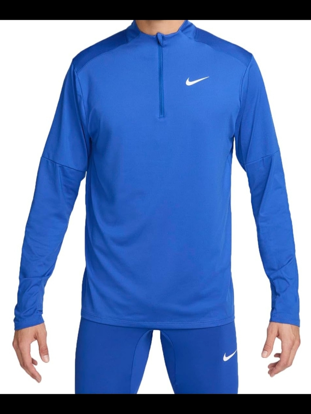 Nike Royal Blue Dri-FIT Half-Zip Athletic Top